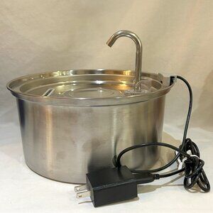 Tomxcute Stainless Steel Automatic Water Fountain for Pets 3.2 L / 108 oz